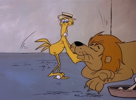 Screenshots from the 1978 DePatie Freleng cartoon Storky & Hatch