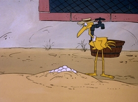 Screenshots from the 1978 DePatie Freleng cartoon Storky & Hatch