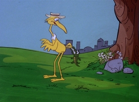 Screenshots from the 1978 DePatie Freleng cartoon Storky & Hatch