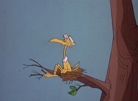Screenshots from the 1978 DePatie Freleng cartoon Storky & Hatch
