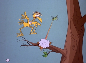 Screenshots from the 1978 DePatie Freleng cartoon Storky & Hatch