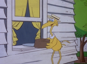 Screenshots from the 1978 DePatie Freleng cartoon Storky & Hatch