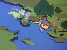 Screenshots from the 1978 DePatie Freleng cartoon Bug Off