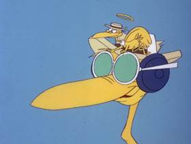 Screenshots from the 1978 DePatie Freleng cartoon Bug Off
