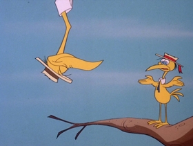 Screenshots from the 1978 DePatie Freleng cartoon Animal Crack-Ups