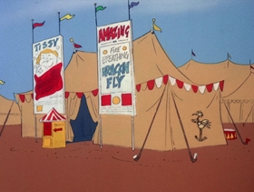 Screenshots from the 1978 DePatie Freleng cartoon Animal Crack-Ups