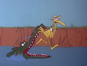 Screenshots from the 1978 DePatie Freleng cartoon Fly By Knight