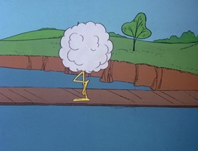 Screenshots from the 1978 DePatie Freleng cartoon Fly By Knight
