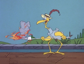 Screenshots from the 1978 DePatie Freleng cartoon Fly By Knight