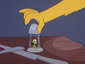 Screenshots from the 1978 DePatie Freleng cartoon Sneaker Snack