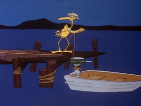 Screenshots from the 1978 DePatie Freleng cartoon Sneaker Snack