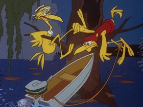 Screenshots from the 1978 DePatie Freleng cartoon Sneaker Snack