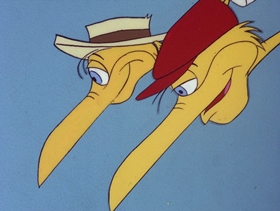 Screenshots from the 1978 DePatie Freleng cartoon Sneaker Snack