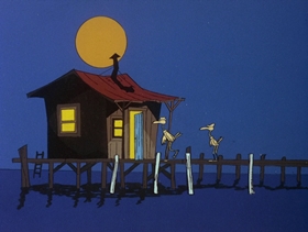 Screenshots from the 1978 DePatie Freleng cartoon Sneaker Snack