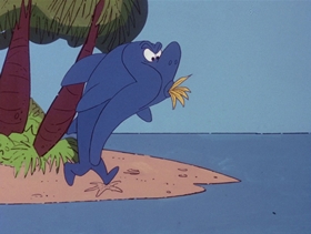 Screenshots from the 1978 DePatie Freleng cartoon Barnacle Bird
