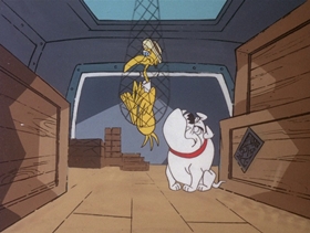 Screenshots from the 1978 DePatie Freleng cartoon Barnacle Bird