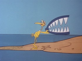 Screenshots from the 1978 DePatie Freleng cartoon Barnacle Bird