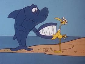 Screenshots from the 1978 DePatie Freleng cartoon Barnacle Bird
