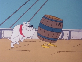 Screenshots from the 1978 DePatie Freleng cartoon Barnacle Bird