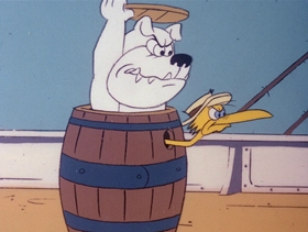 Screenshots from the 1978 DePatie Freleng cartoon Barnacle Bird