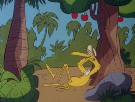Screenshots from the 1978 DePatie Freleng cartoon Barnacle Bird