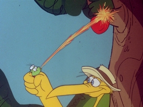 Screenshots from the 1978 DePatie Freleng cartoon Barnacle Bird
