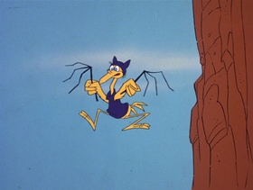 Screenshots from the 1978 DePatie Freleng cartoon Jet Feathers