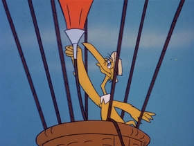 Screenshots from the 1978 DePatie Freleng cartoon Jet Feathers