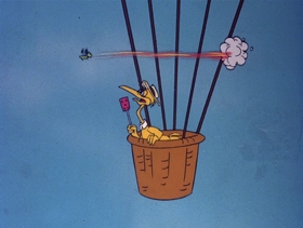 Screenshots from the 1978 DePatie Freleng cartoon Jet Feathers
