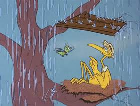 Screenshots from the 1978 DePatie Freleng cartoon Nest Quest