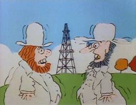 Screenshots from the 1978 Focus Design, Inc. cartoon The Energy Blues