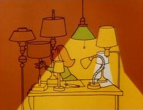 Screenshots from the 1978 Focus Design, Inc. cartoon The Energy Blues
