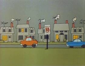 Screenshots from the 1978 Focus Design, Inc. cartoon The Energy Blues