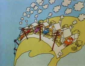 Screenshots from the 1978 Focus Design, Inc. cartoon The Energy Blues