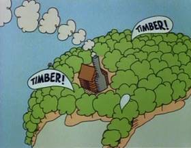 Screenshots from the 1978 Focus Design, Inc. cartoon The Energy Blues