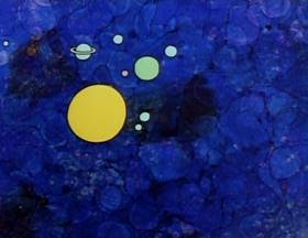 Screenshots from the 1978 Focus Design, Inc. cartoon Interplanet Janet