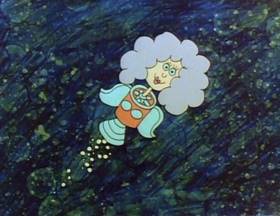 Screenshots from the 1978 Focus Design, Inc. cartoon Interplanet Janet