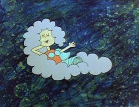 Screenshots from the 1978 Focus Design, Inc. cartoon Interplanet Janet