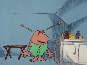 Screenshots from the 1978 DePatie Freleng cartoon Pink Trumpet