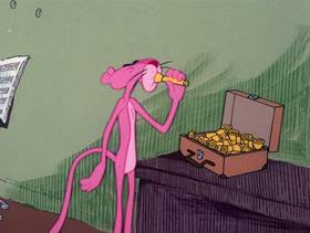 Screenshots from the 1978 DePatie Freleng cartoon Pink Trumpet