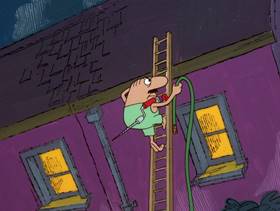 Screenshots from the 1978 DePatie Freleng cartoon Pink Trumpet