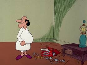 Screenshots from the 1978 DePatie Freleng cartoon Pink Trumpet