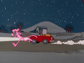 Screenshots from the 1978 DePatie Freleng cartoon Pink Trumpet