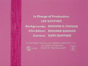 Screenshots from the 1978 DePatie Freleng cartoon Pink Trumpet