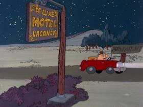 Screenshots from the 1978 DePatie Freleng cartoon Pink Trumpet