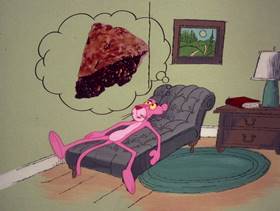 Screenshots from the 1978 DePatie Freleng cartoon Dietetic Pink