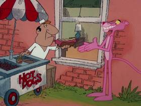 Screenshots from the 1978 DePatie Freleng cartoon Dietetic Pink