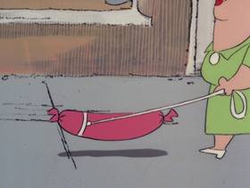 Screenshots from the 1978 DePatie Freleng cartoon Dietetic Pink