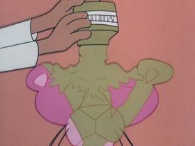 Screenshots from the 1978 DePatie Freleng cartoon Dietetic Pink