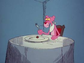Screenshots from the 1978 DePatie Freleng cartoon Dietetic Pink